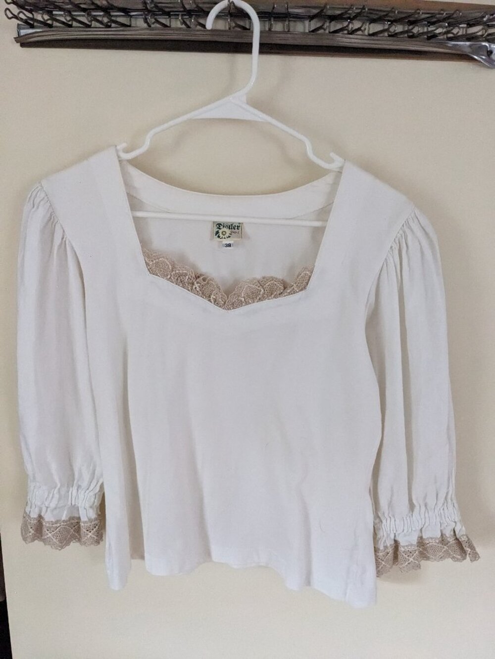 Distler original (Germany), country style top, size 38